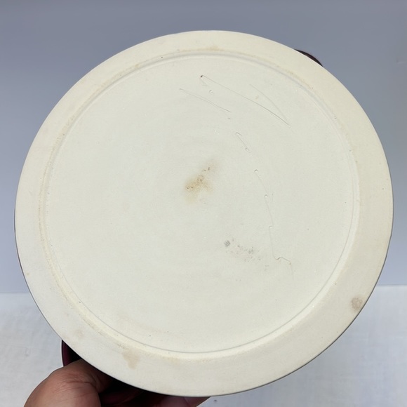 Studio art pottery handmade artist signed glazed 2 piece Dutch oven - Picture 7 of 9